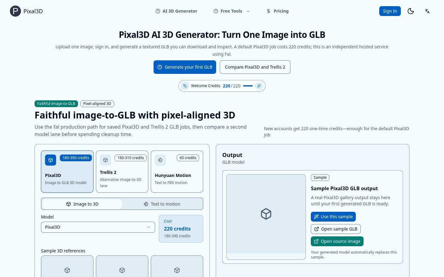 Pixal3D Homepage