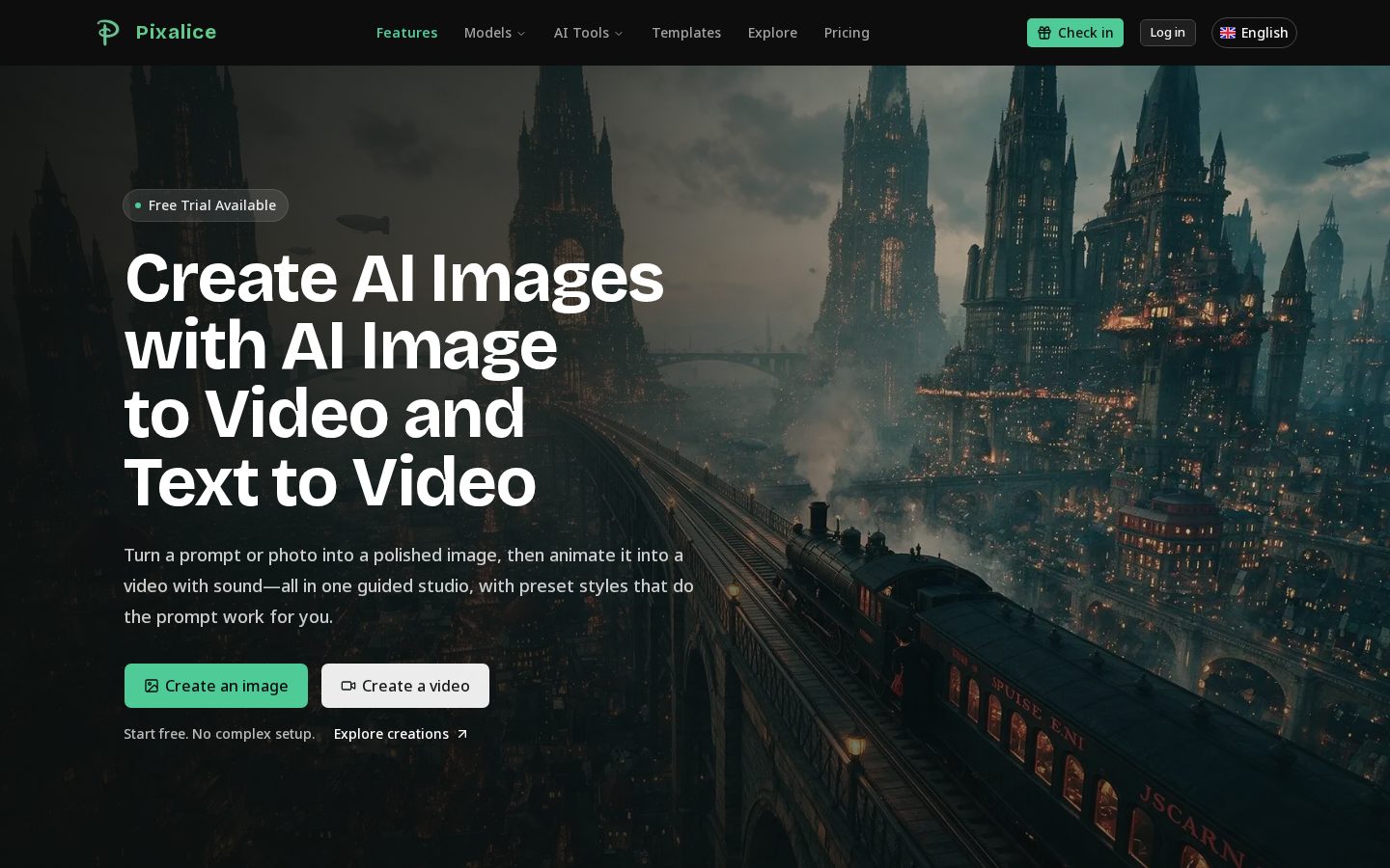 Pixalice Homepage