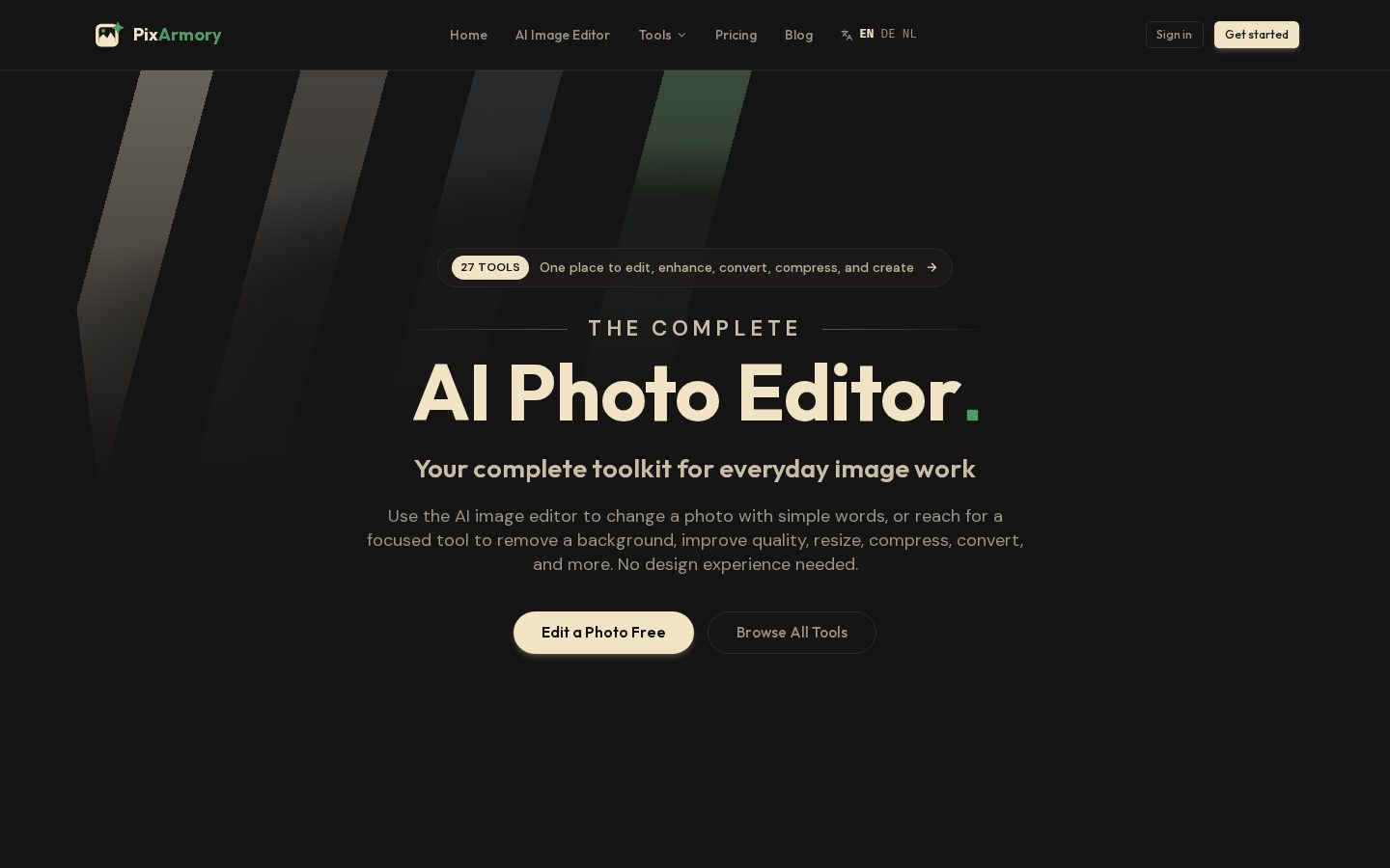 PixArmory Homepage