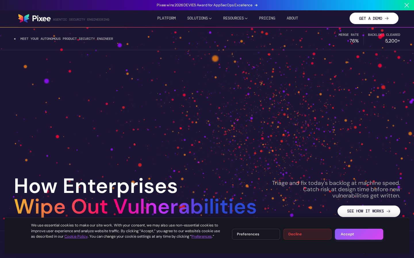 Pixee Homepage