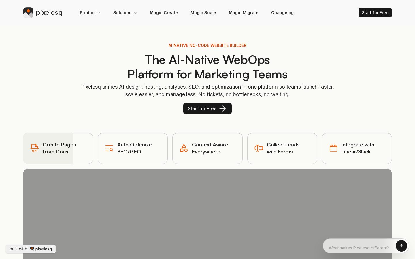 Pixelesq Homepage