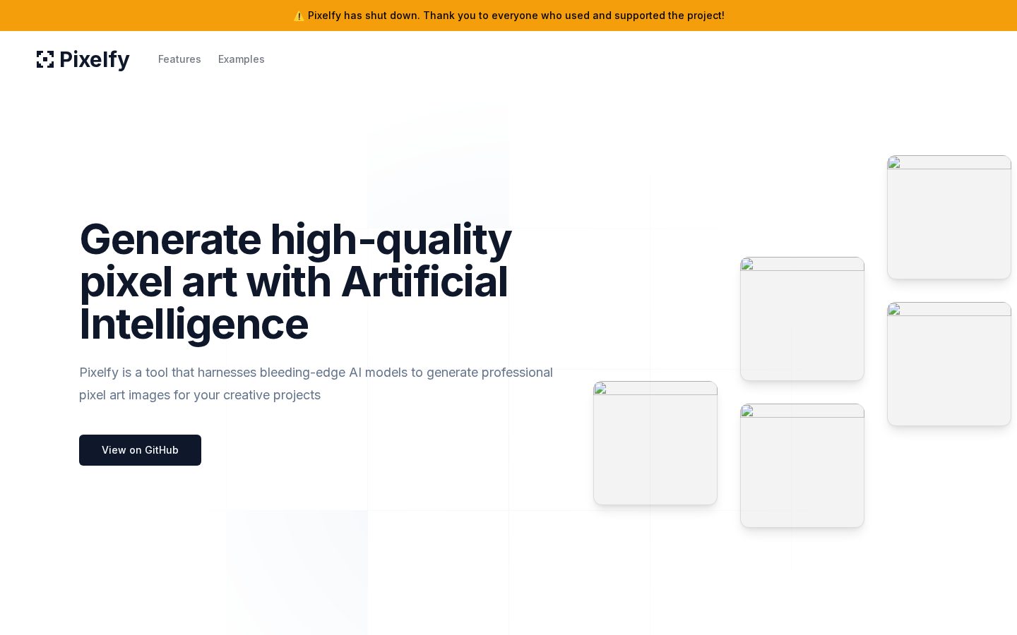 Pixelfy Homepage