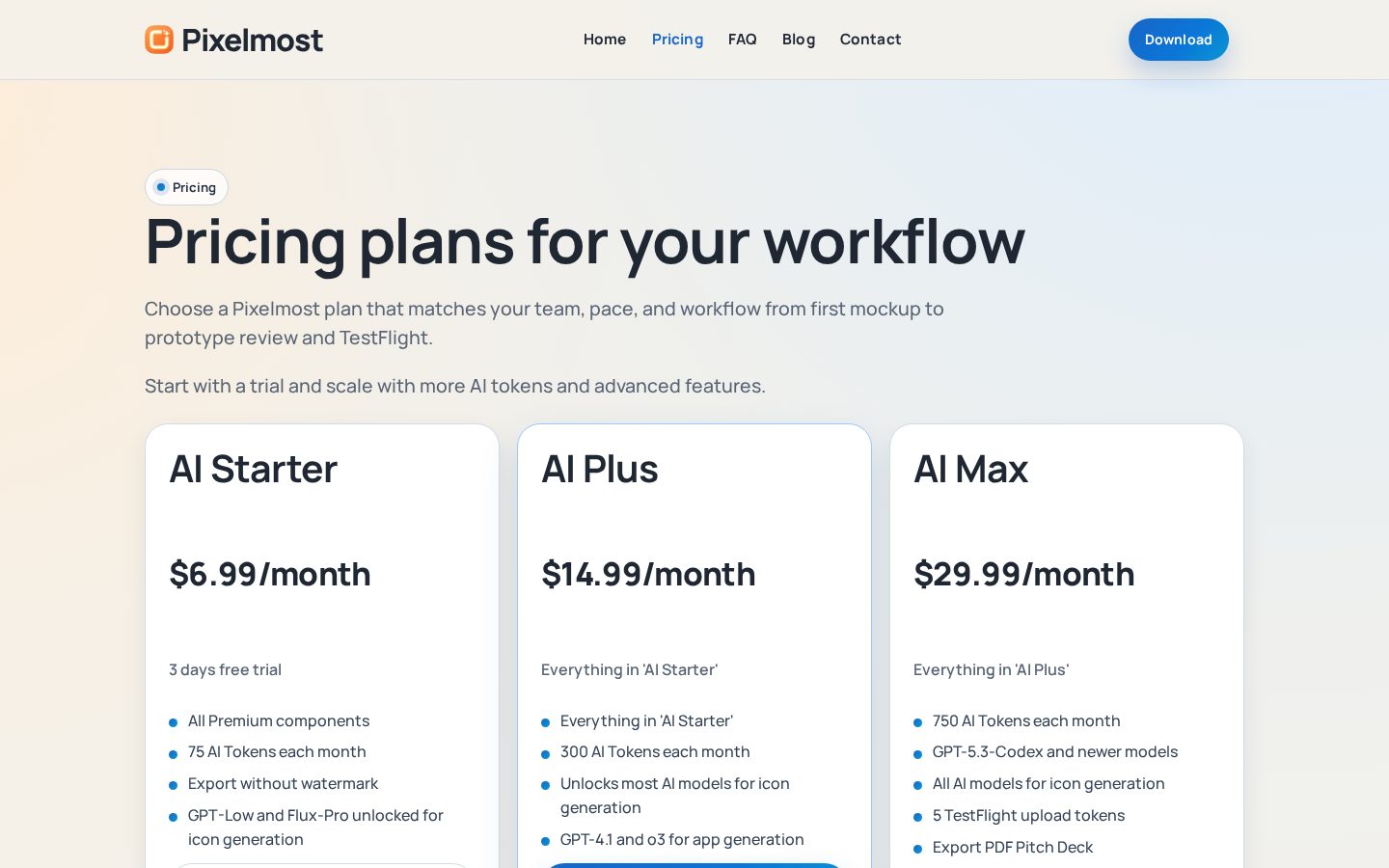 Pixelmost Pricing