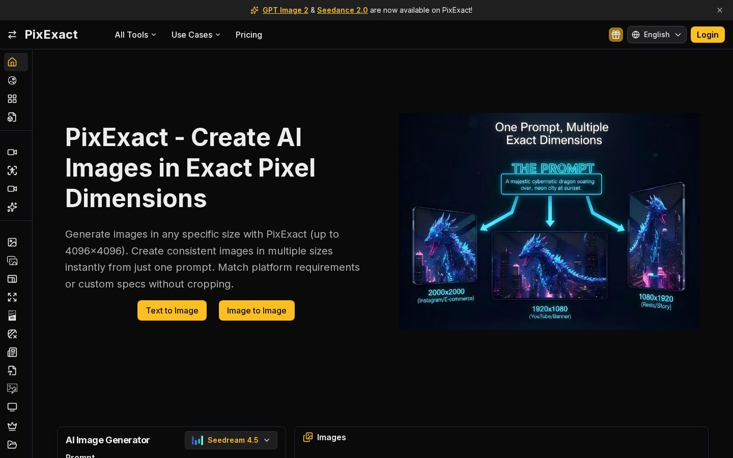 PixExact Homepage
