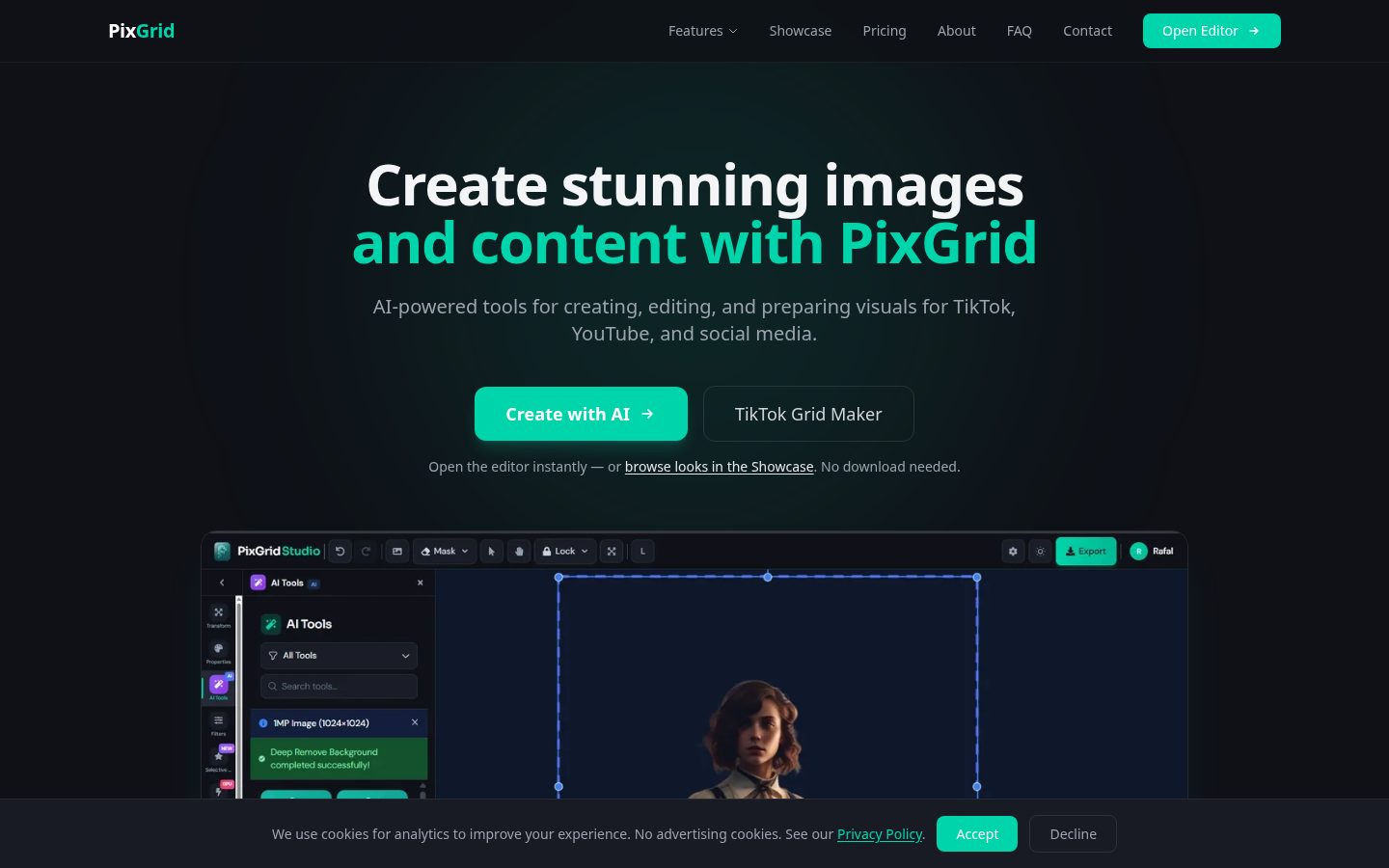 PixGrid Homepage