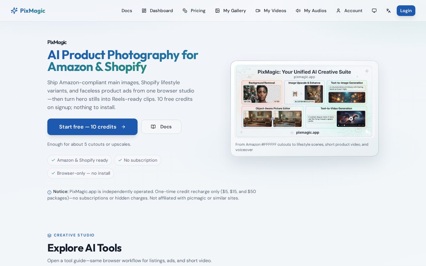 PixMagic Homepage