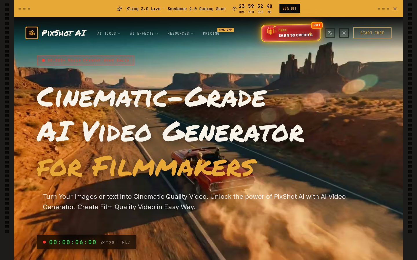 PixShot AI Homepage