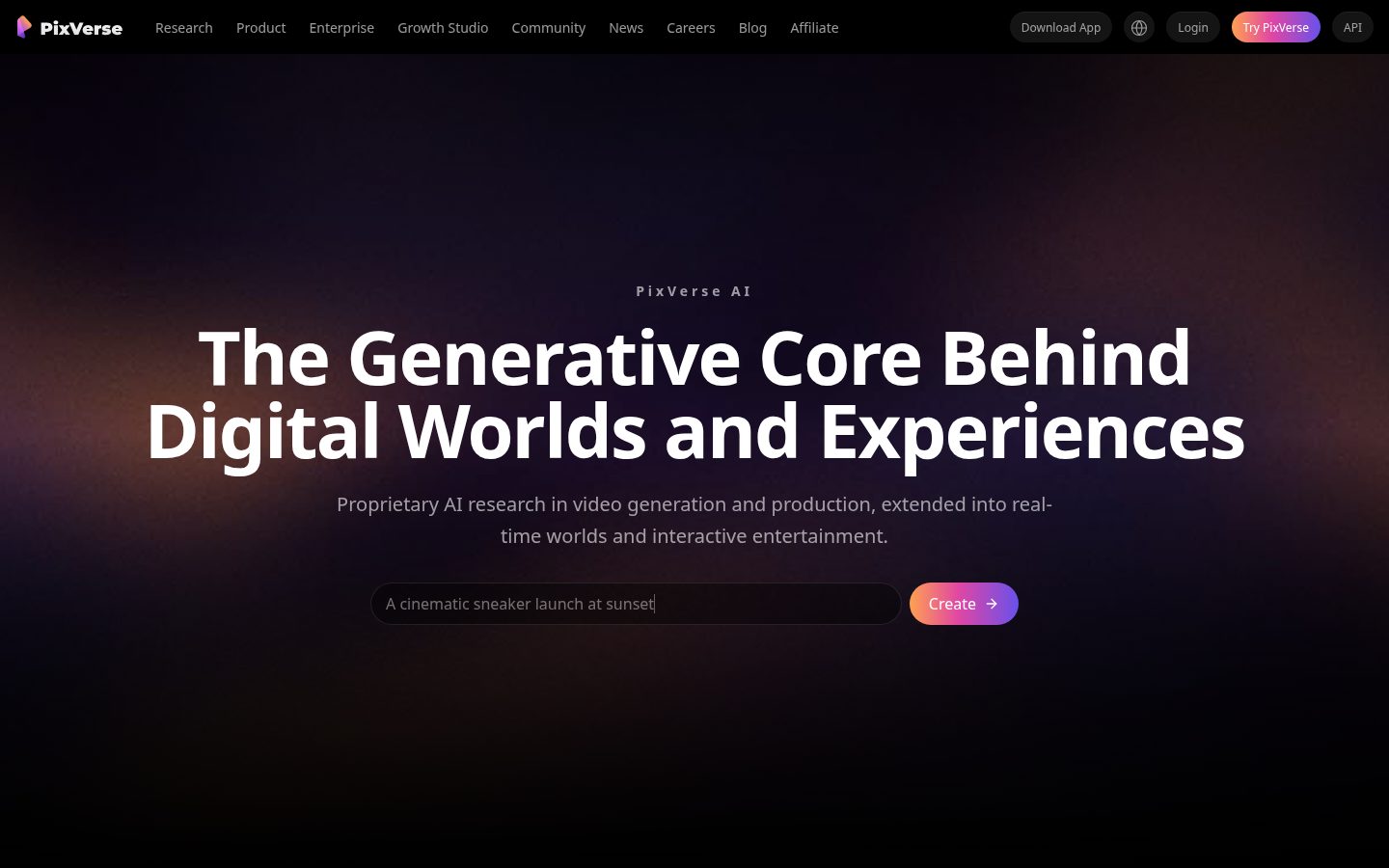 PixVerse Homepage