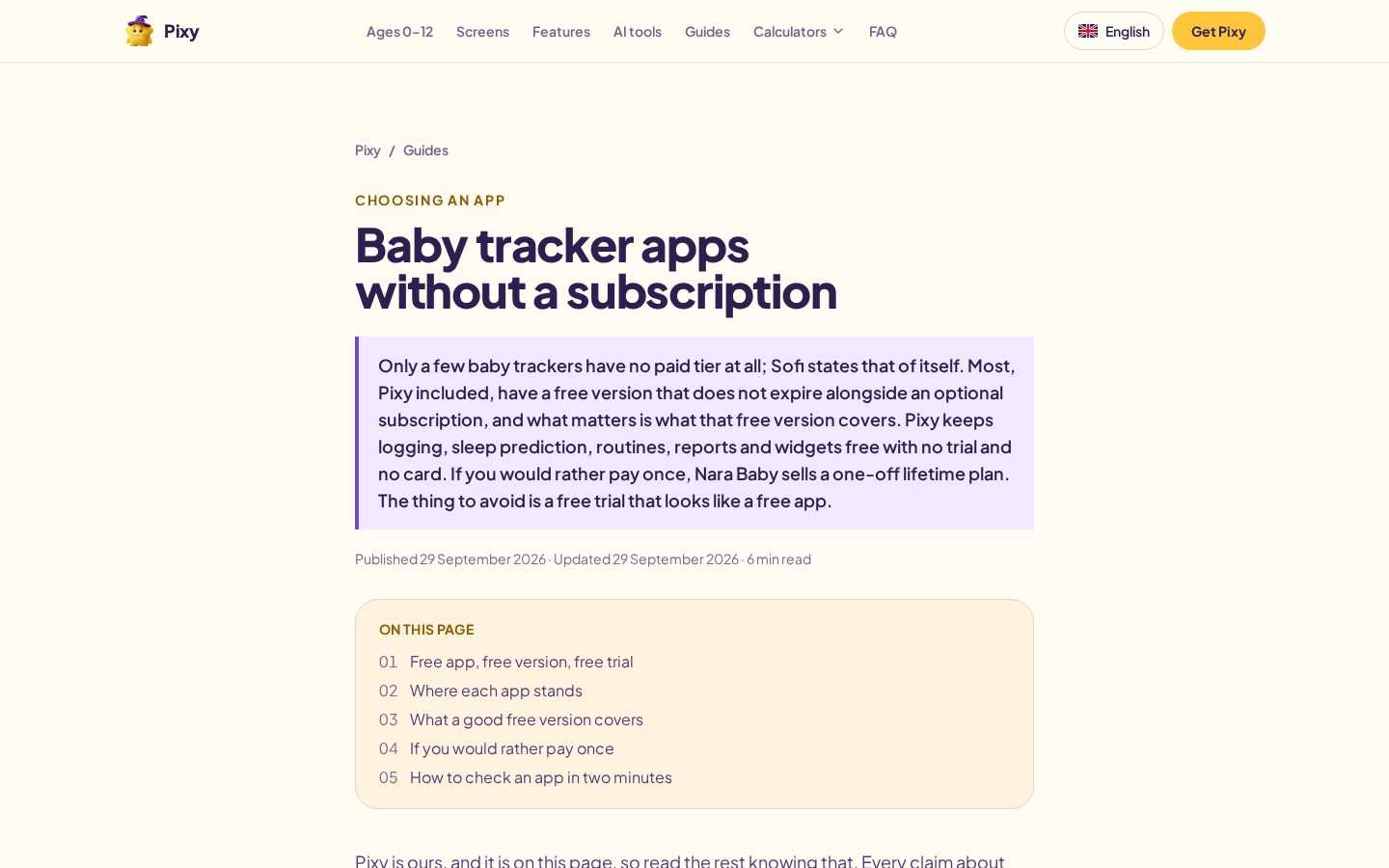 Pixy Pricing