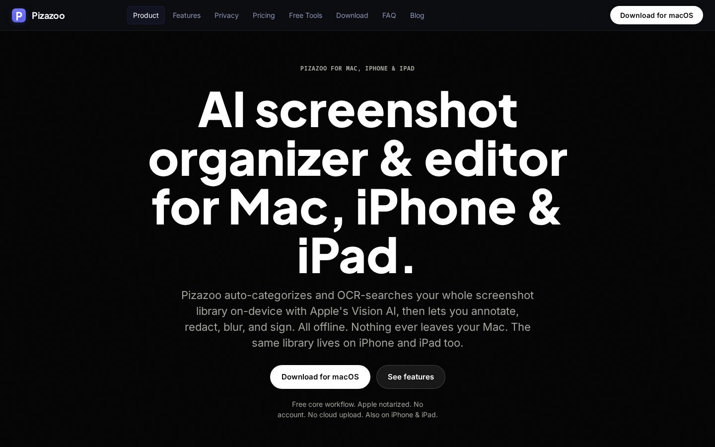 Pizazoo Homepage