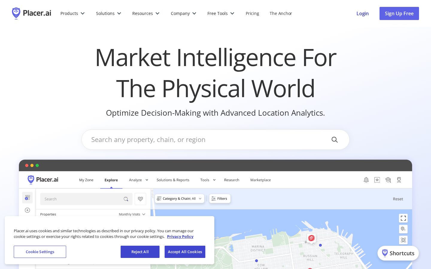 Placer.ai Homepage