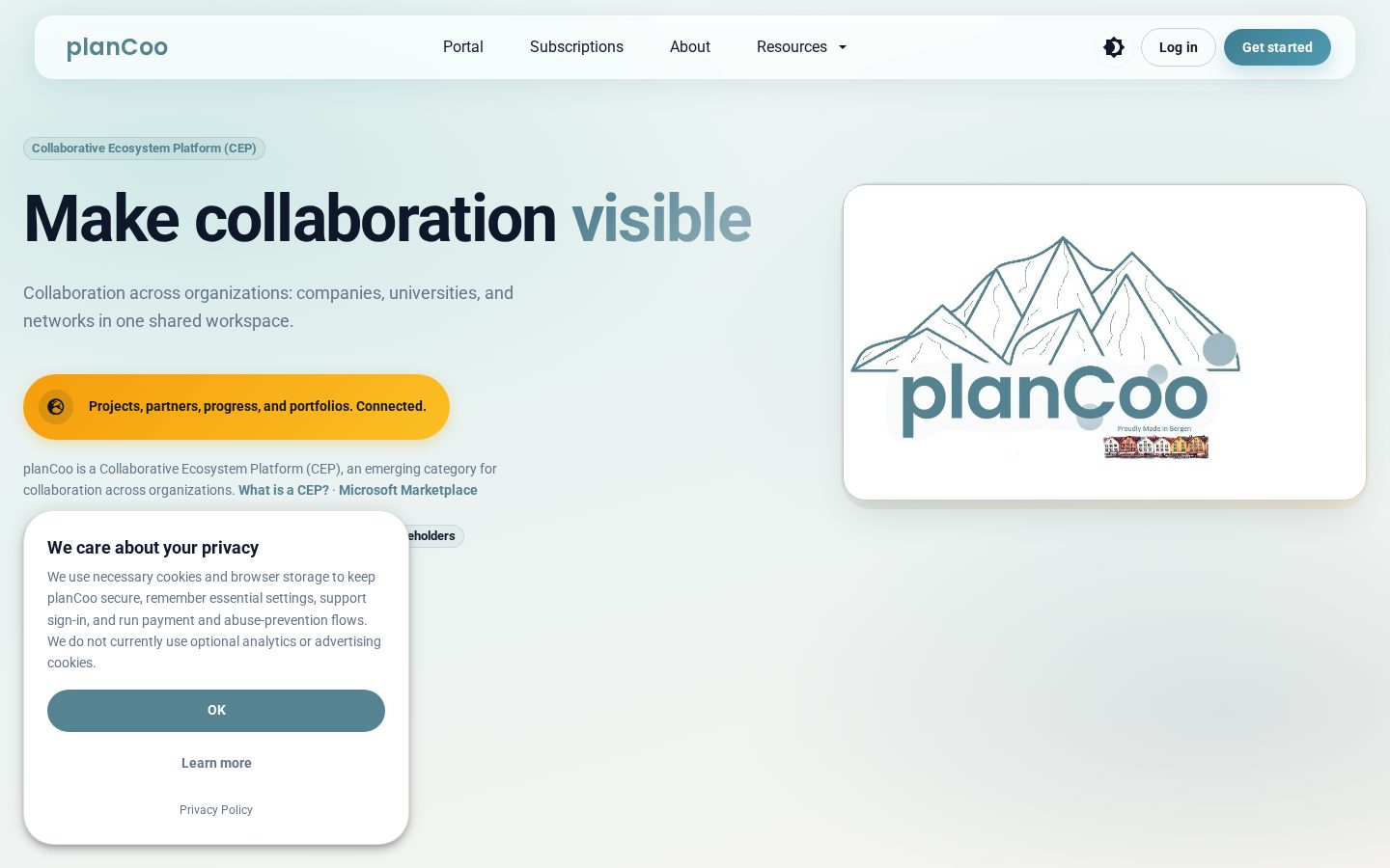 PlanCoo Homepage