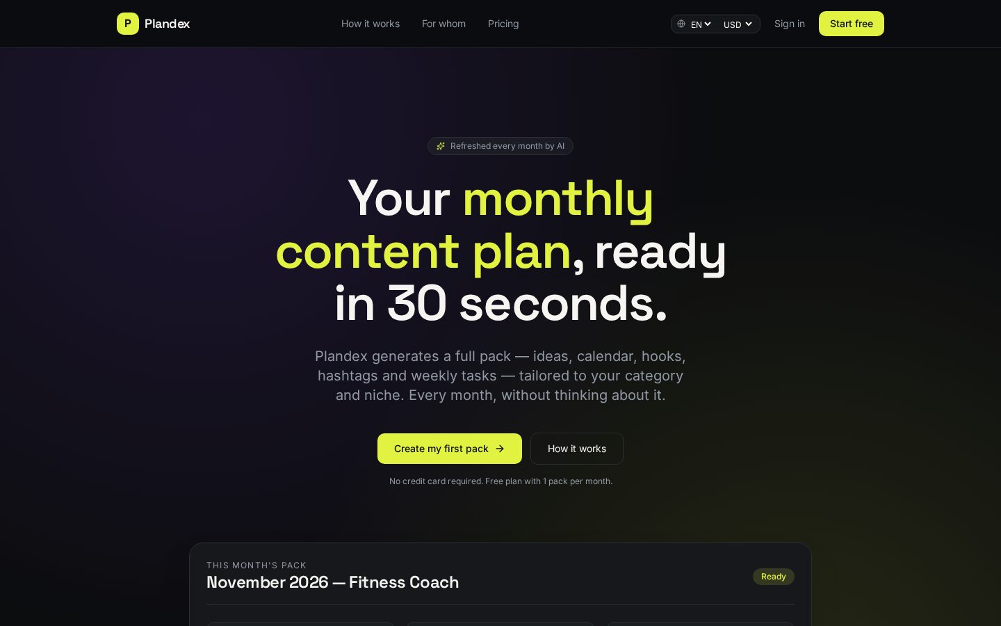 Plandex Homepage