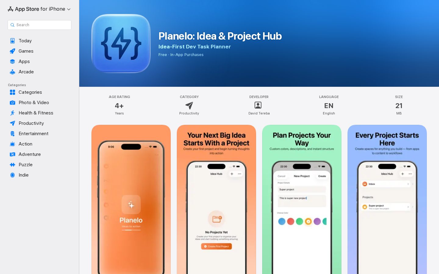 Planelo Homepage