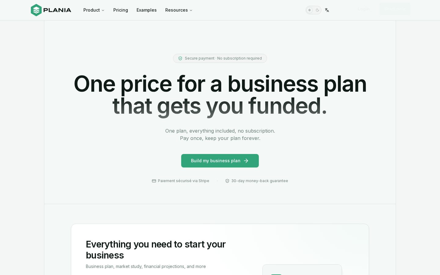 Plania Pricing