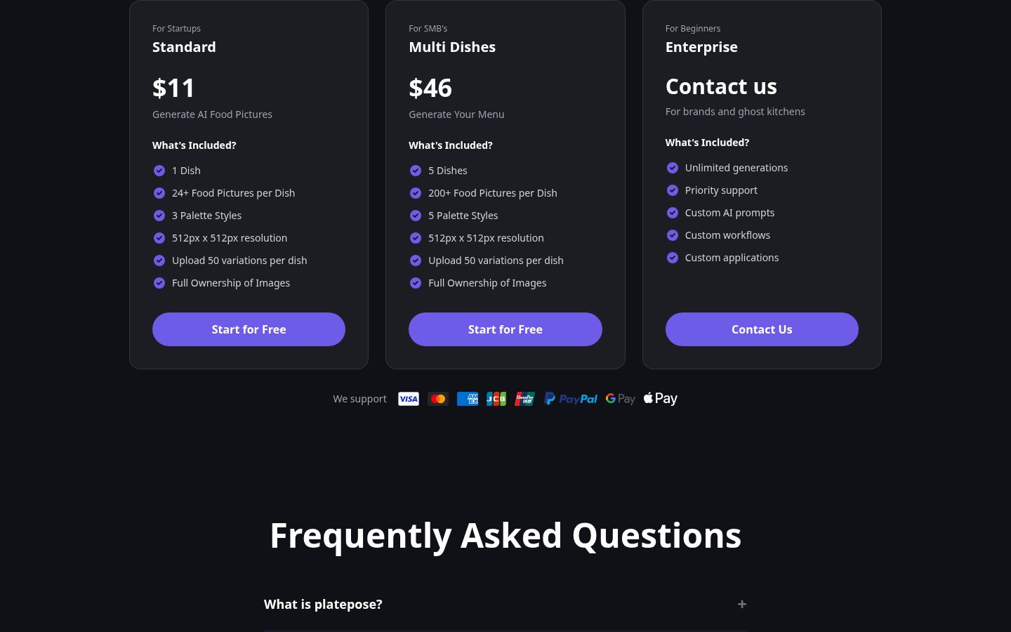 PlatePose Pricing