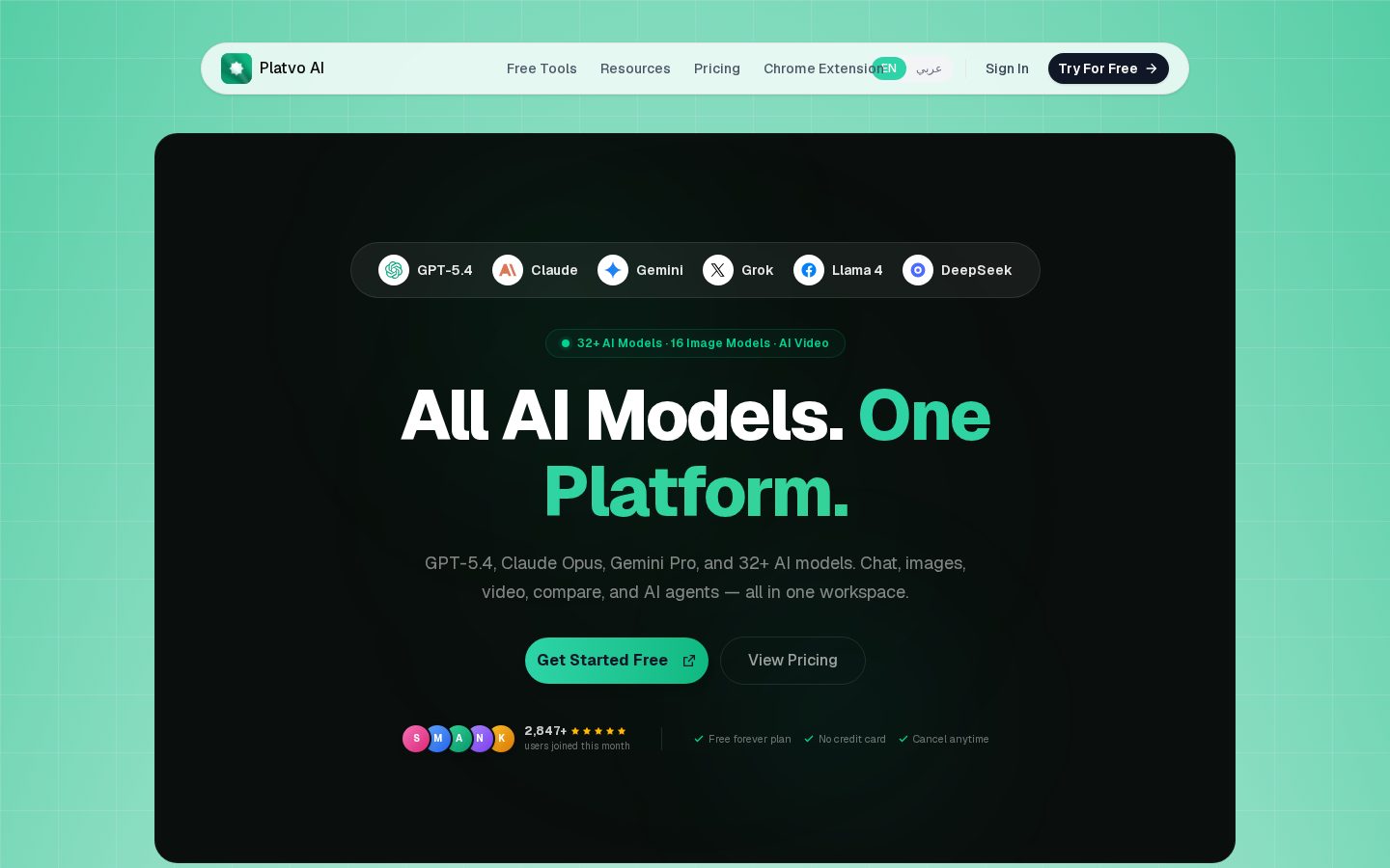Platvo Homepage