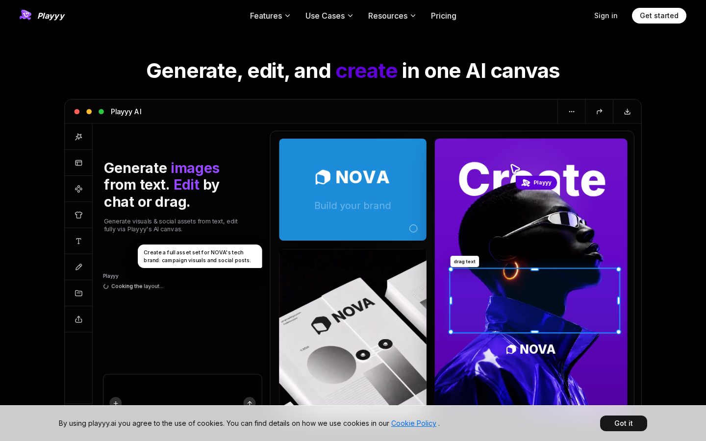 Playyy AI Homepage