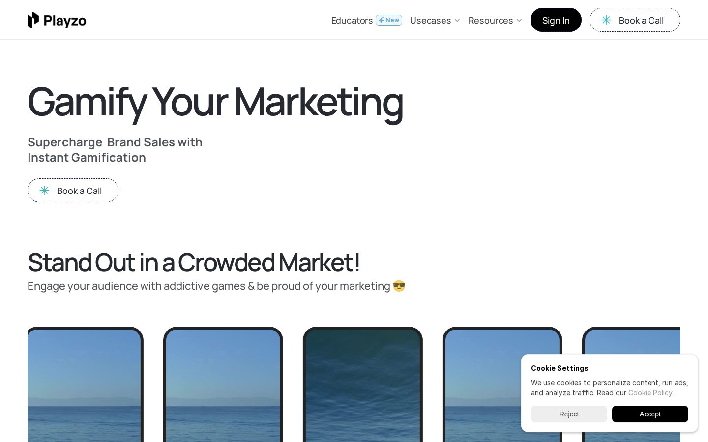 Playzo Homepage