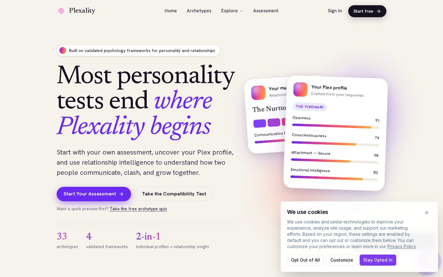 Plexality Homepage