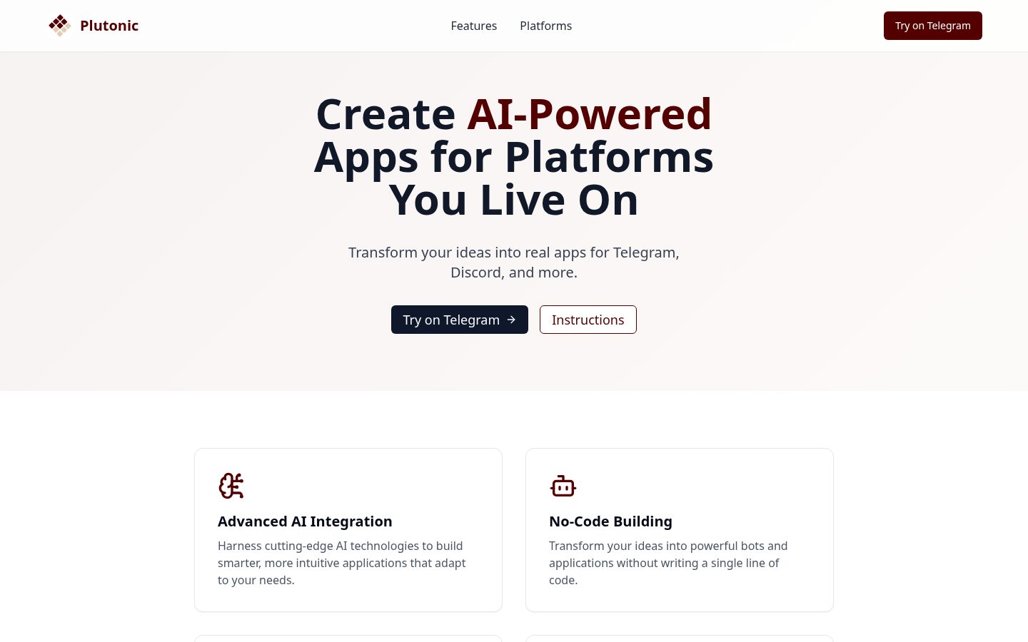 Plutonic Homepage