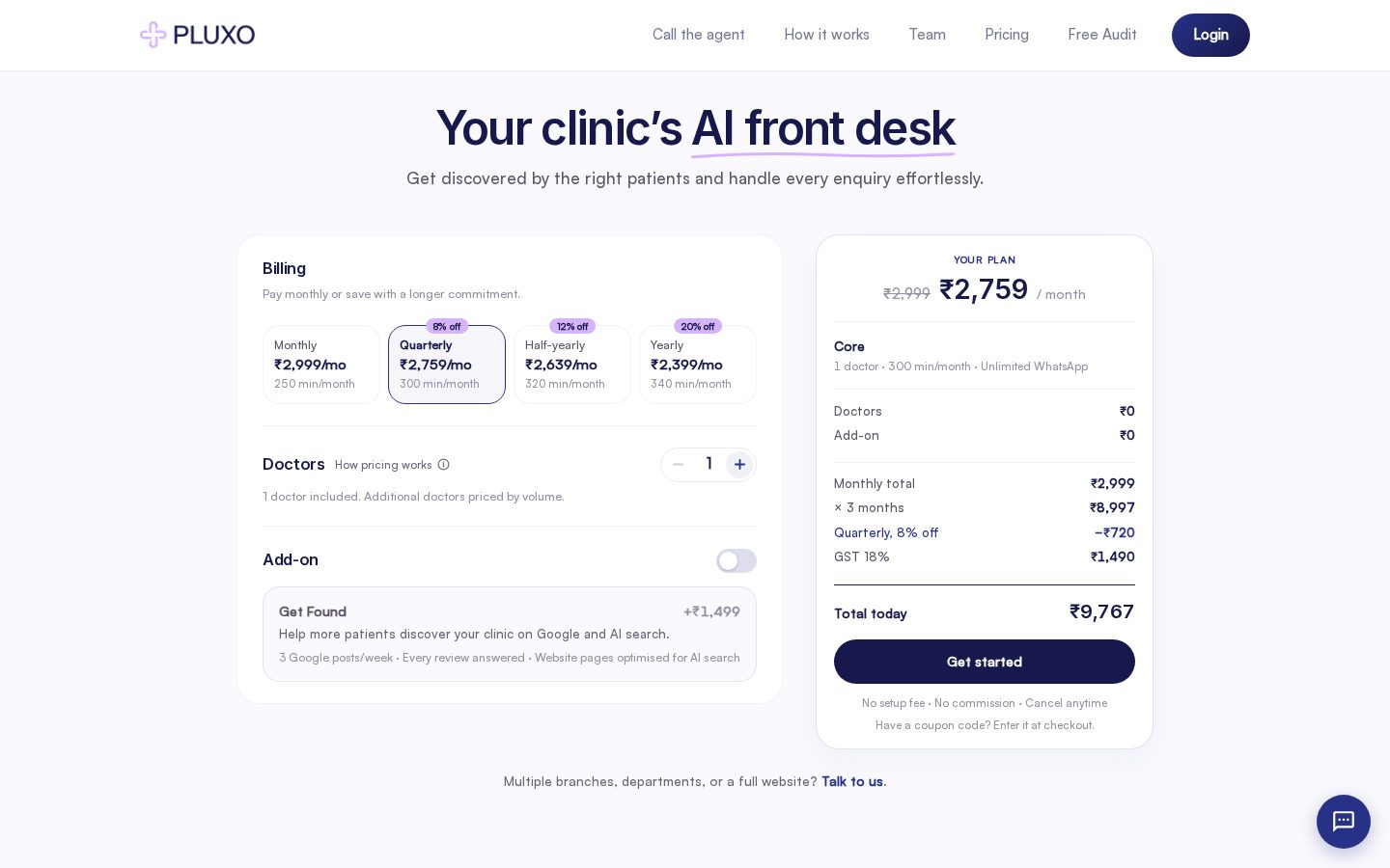 Pluxo Pricing