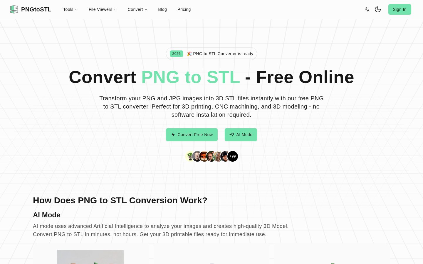 PNGtoSTL Homepage