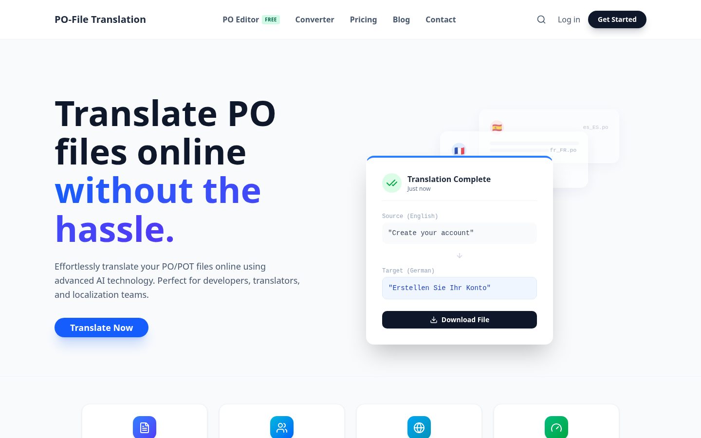 PO-file Translation Homepage
