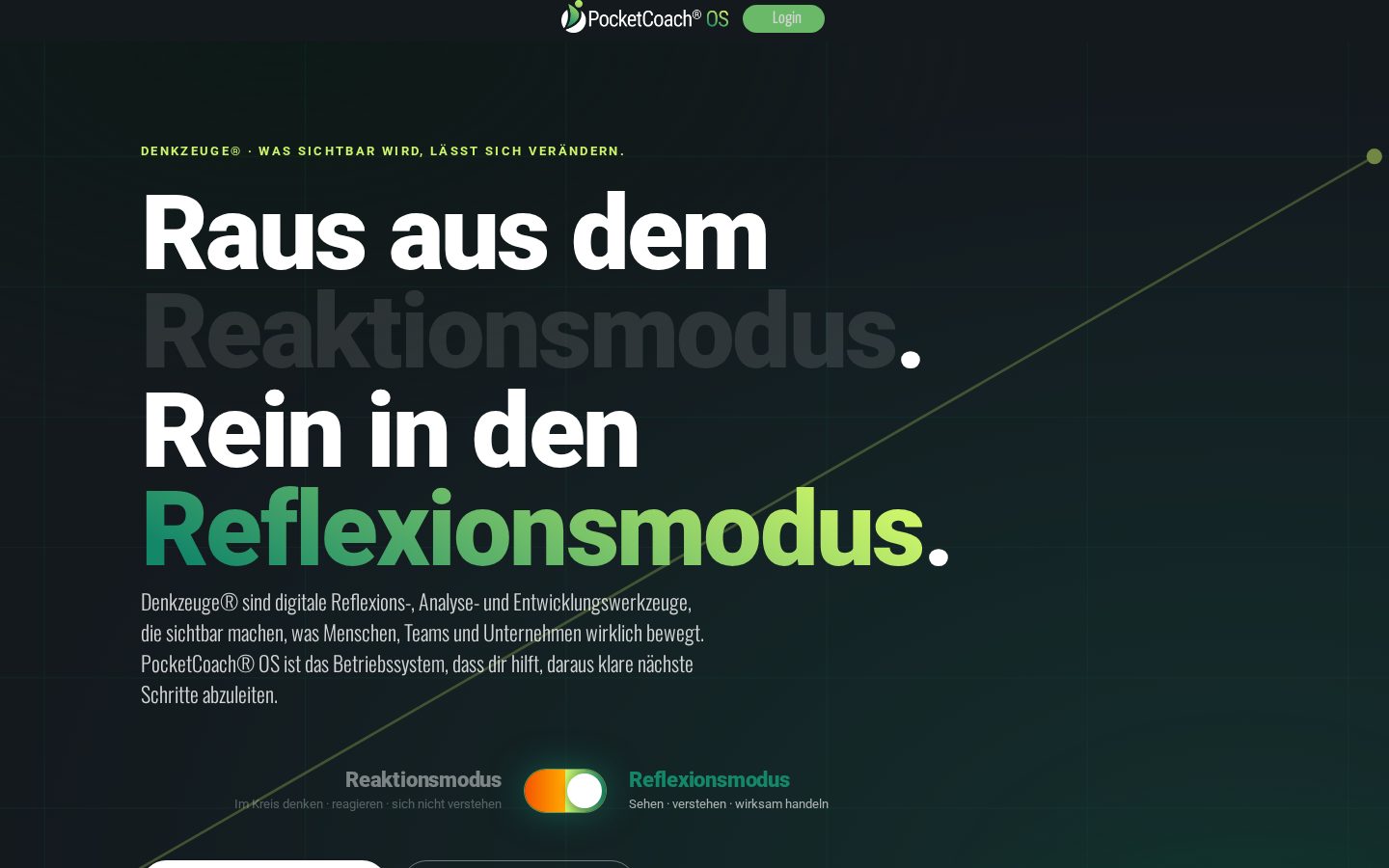 PocketCoach Homepage