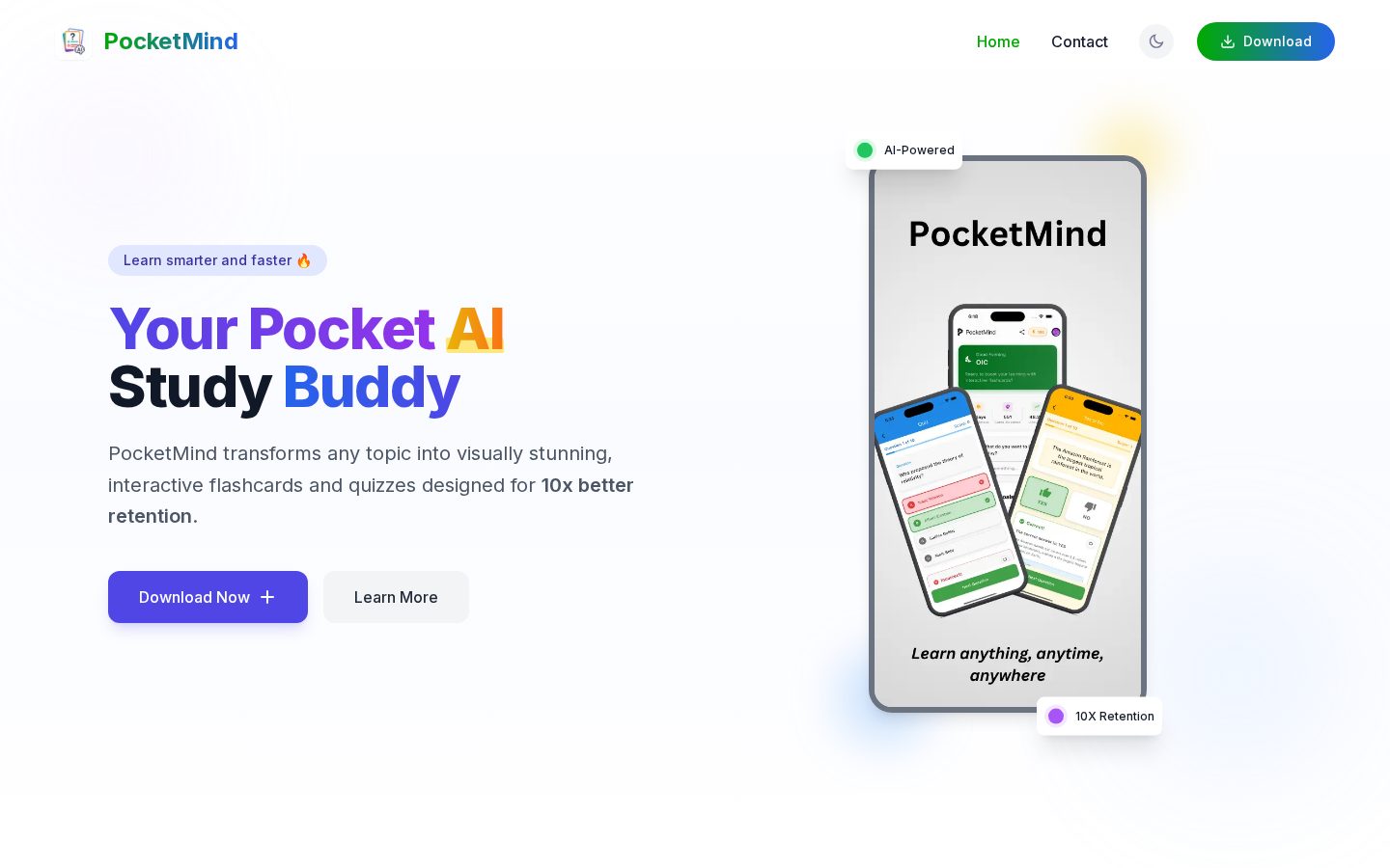 PocketMind Homepage