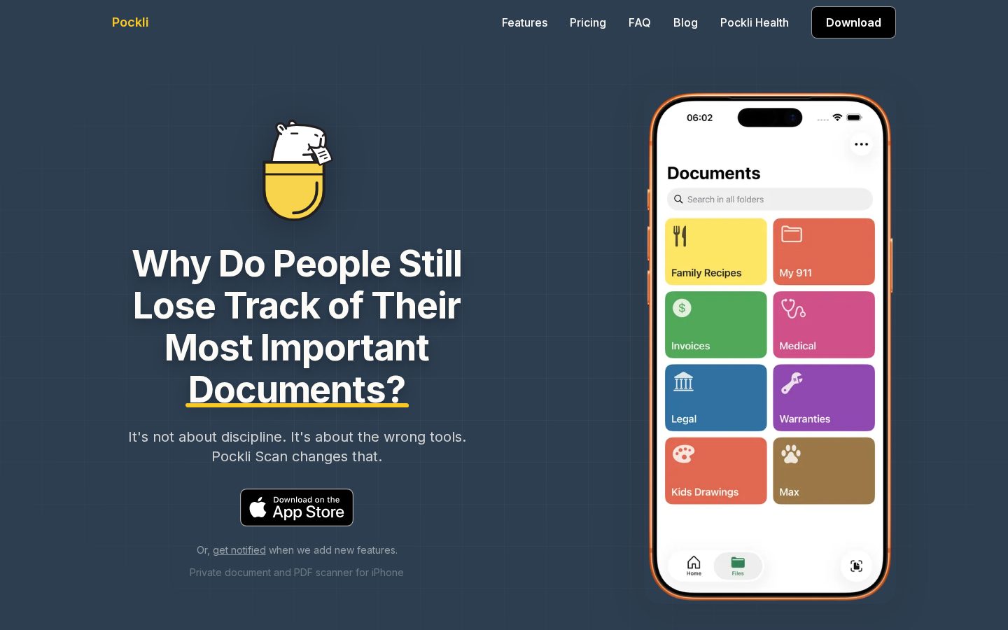 Pockli Homepage