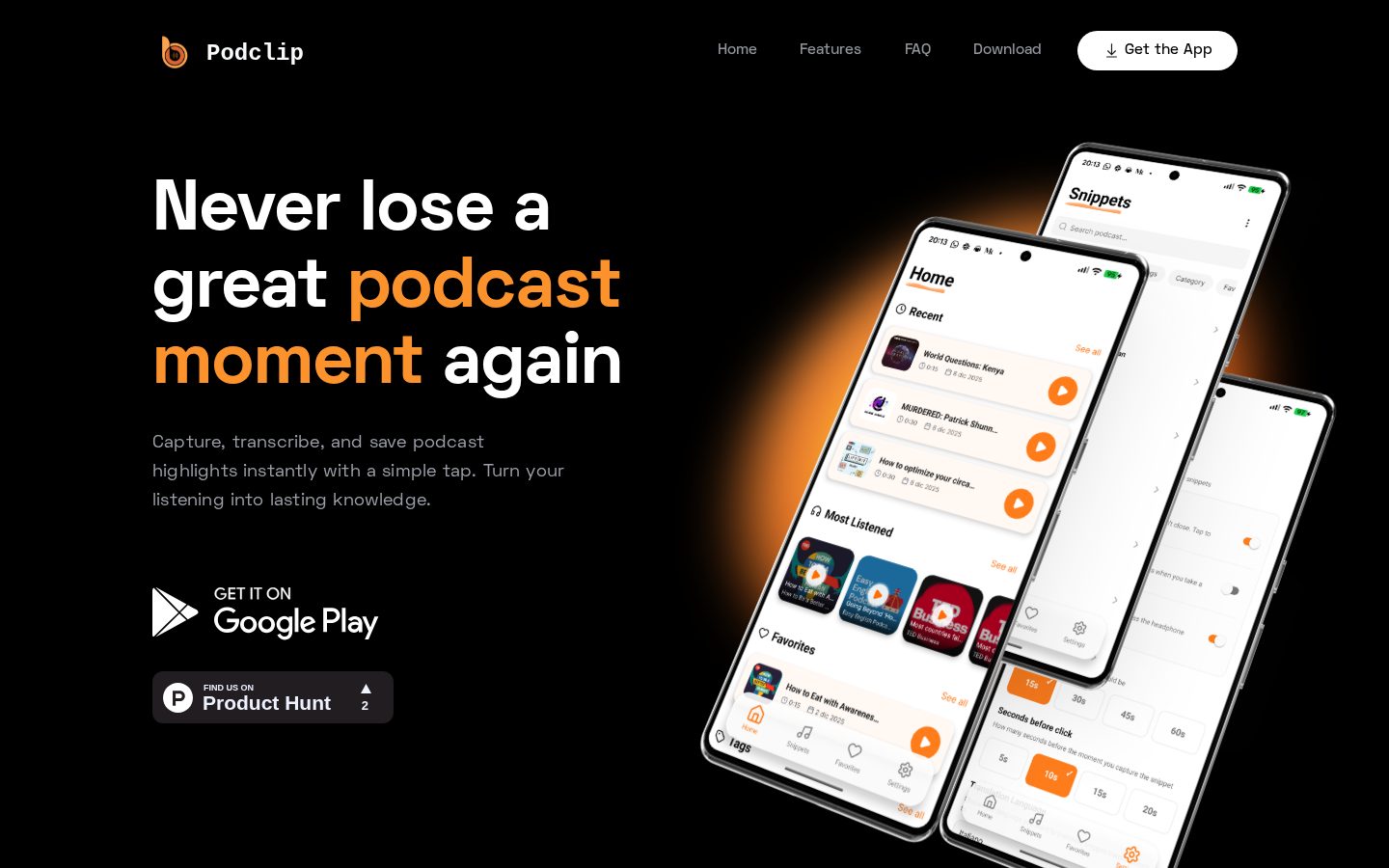 Podclip Homepage
