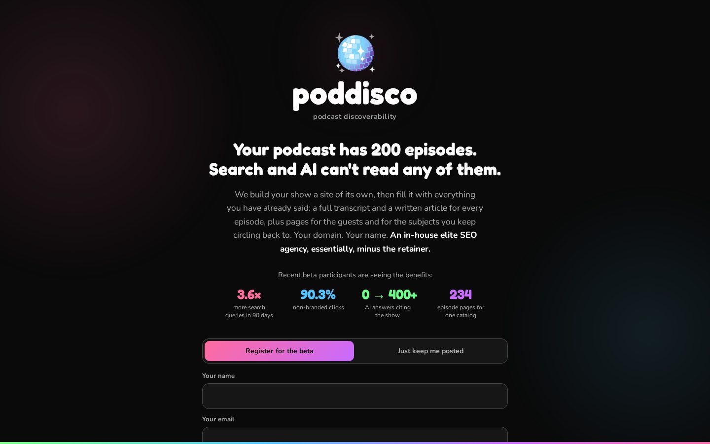poddisco Homepage