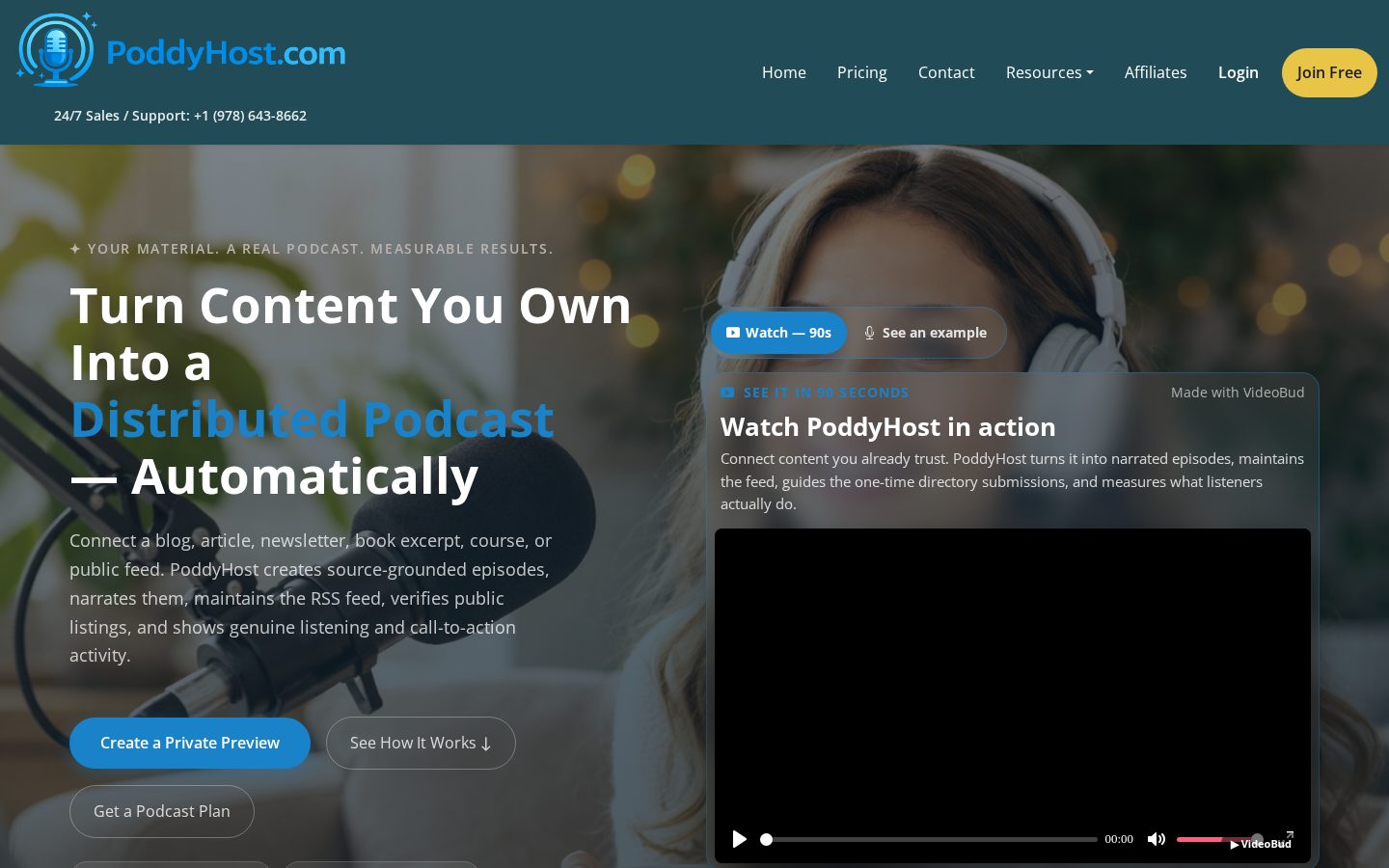 PoddyHost Homepage