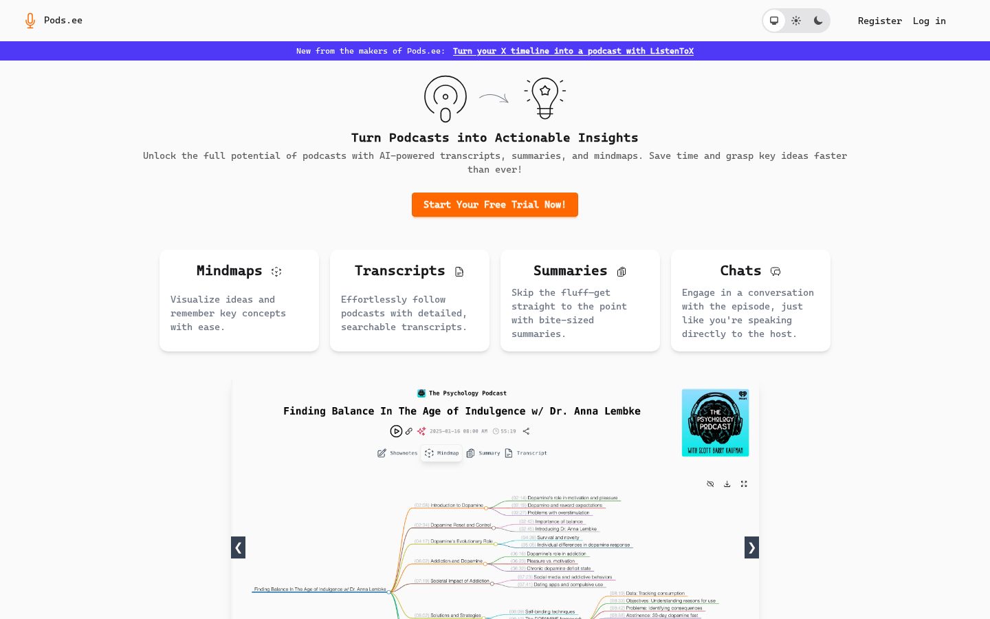 Podsee Homepage