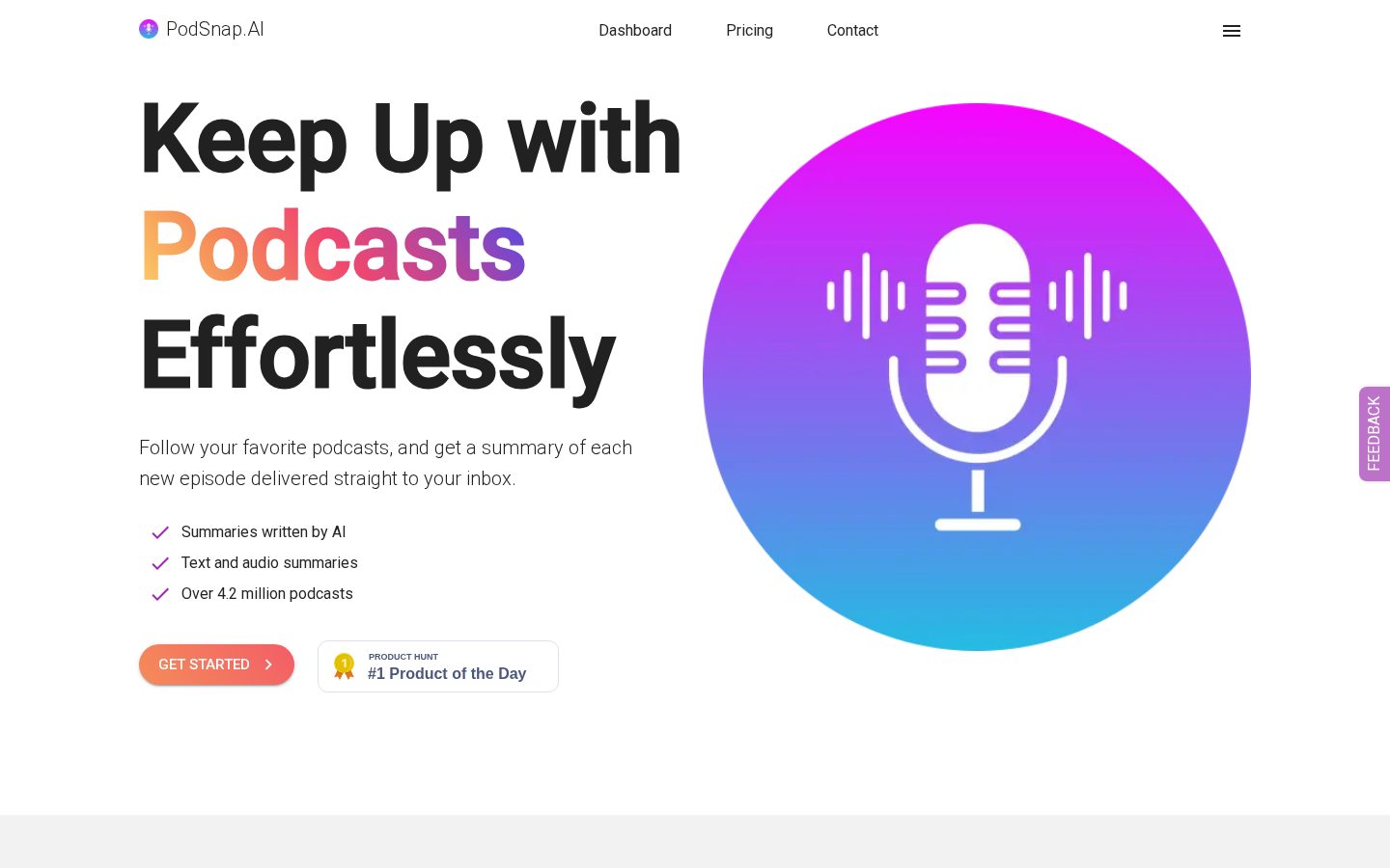 PodSnap.AI Homepage