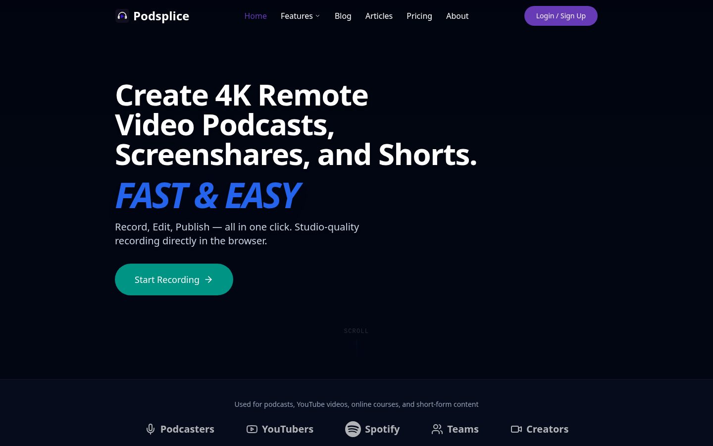 Podsplice Homepage