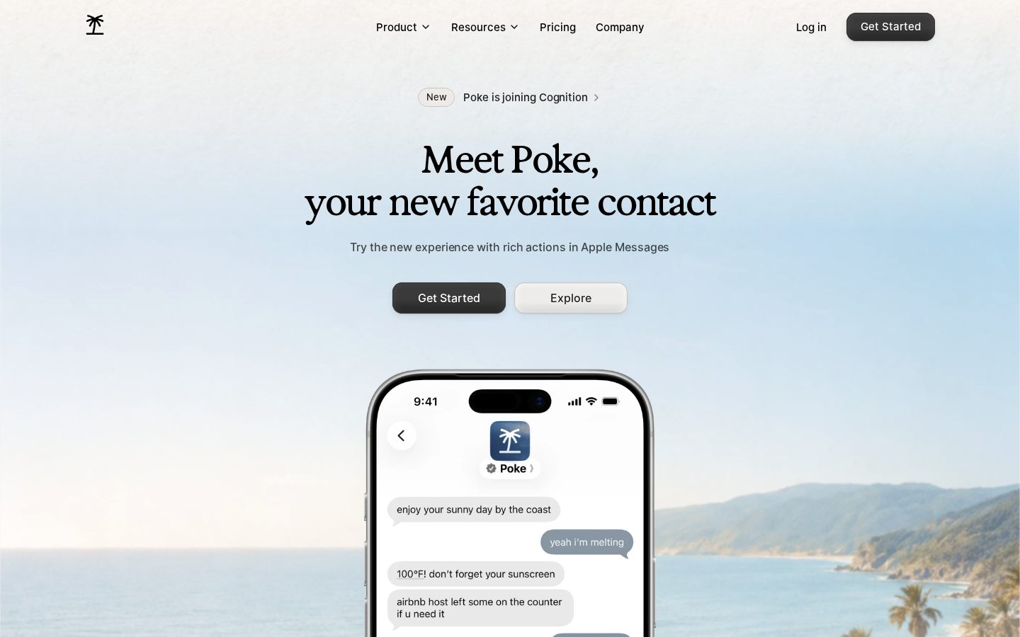 Poke.com Homepage
