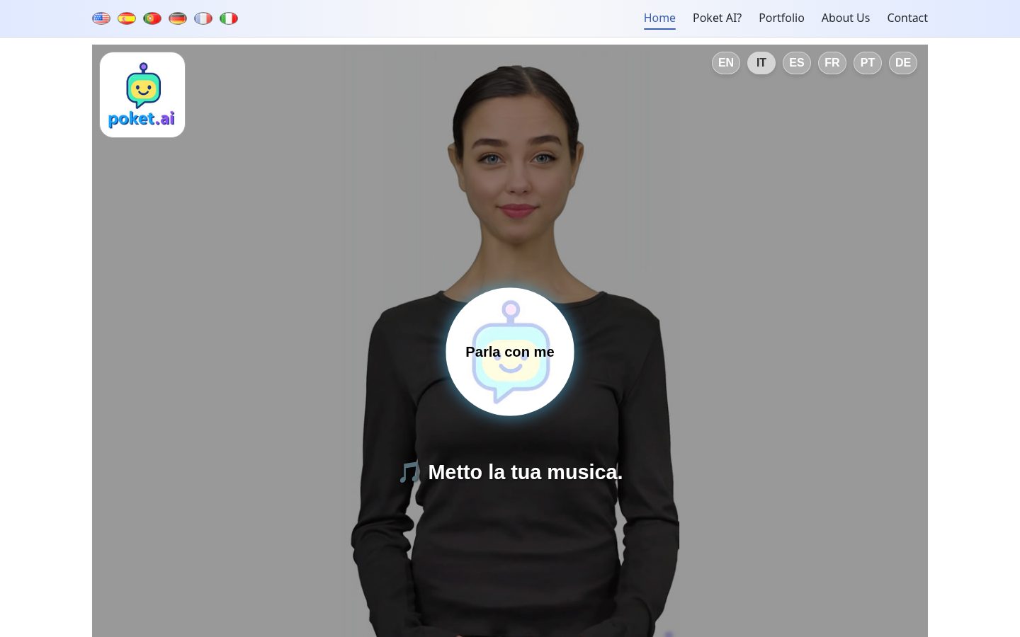 Poket.ai Homepage
