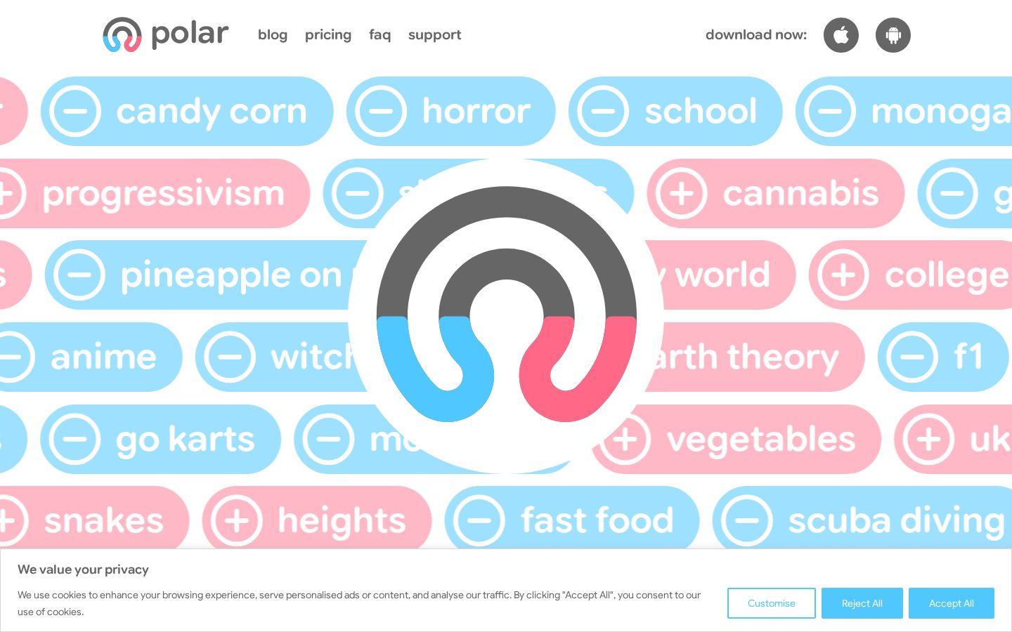 Polar Social Homepage