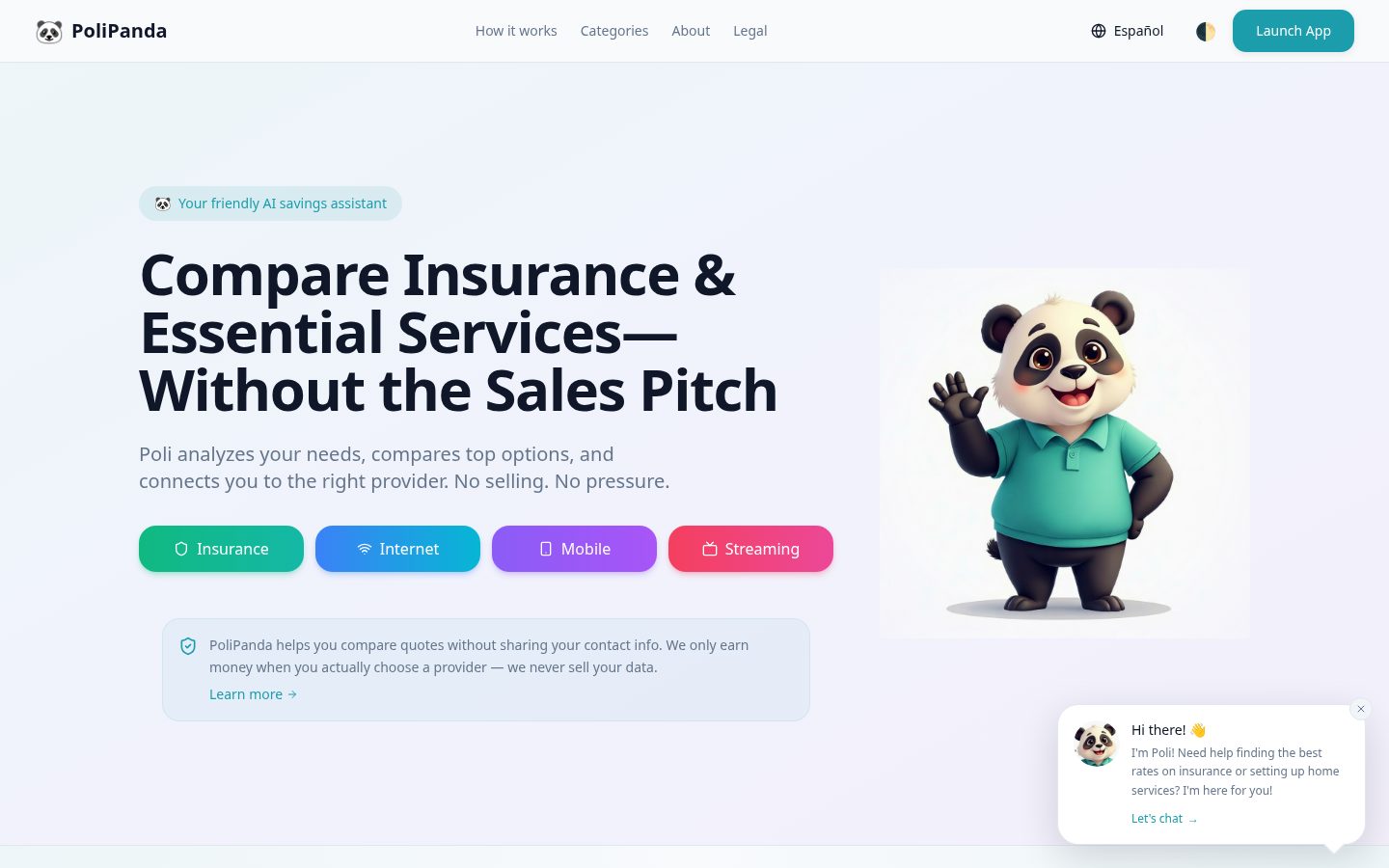 PoliPanda Homepage