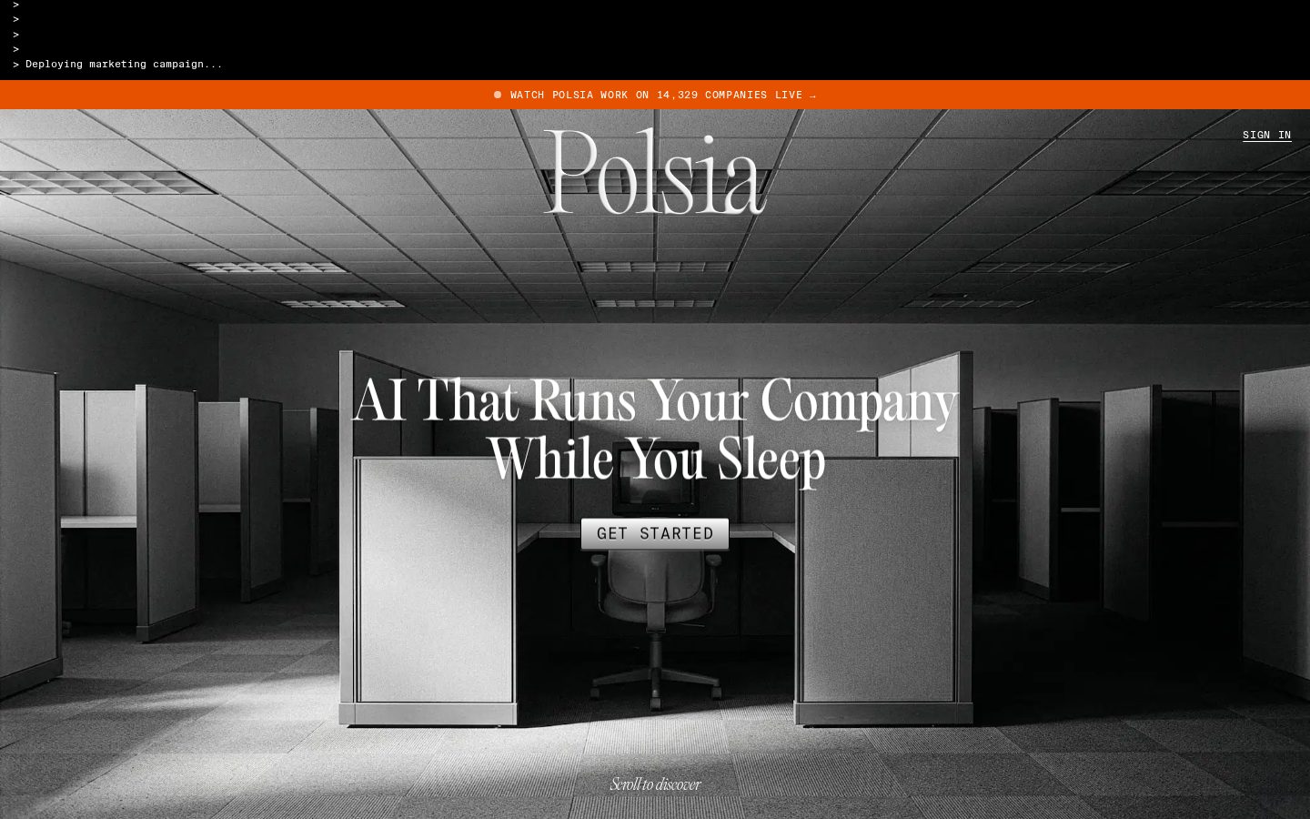 Polsia Homepage