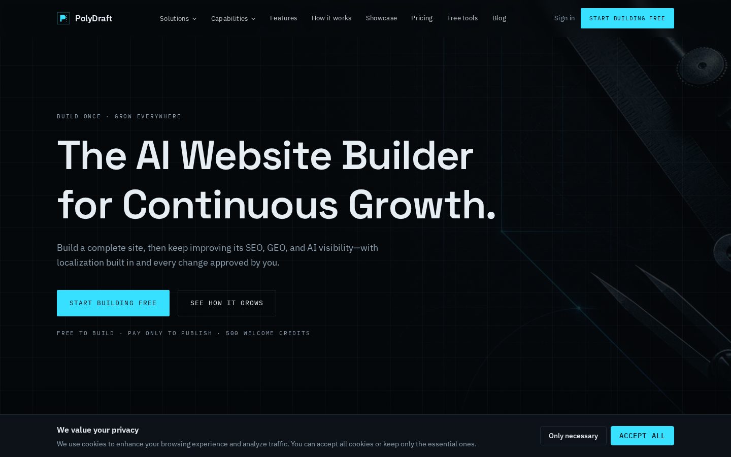 PolyDraft Homepage