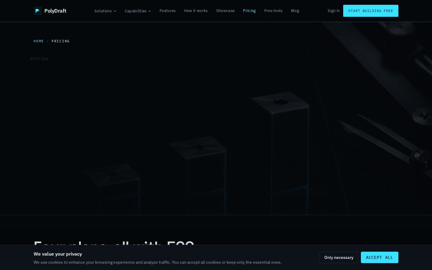 PolyDraft Pricing
