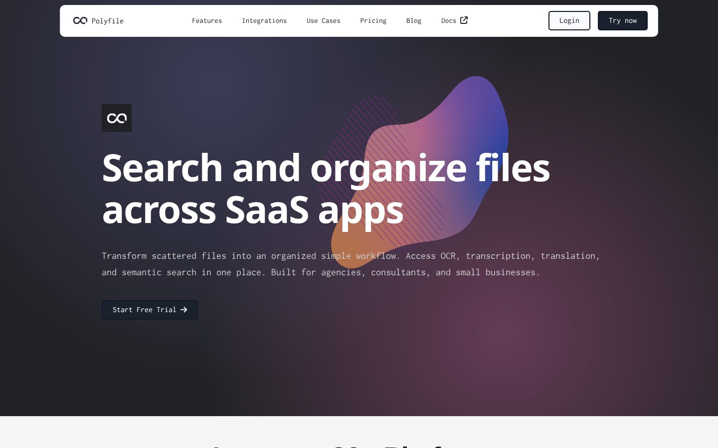 Polyfile Homepage