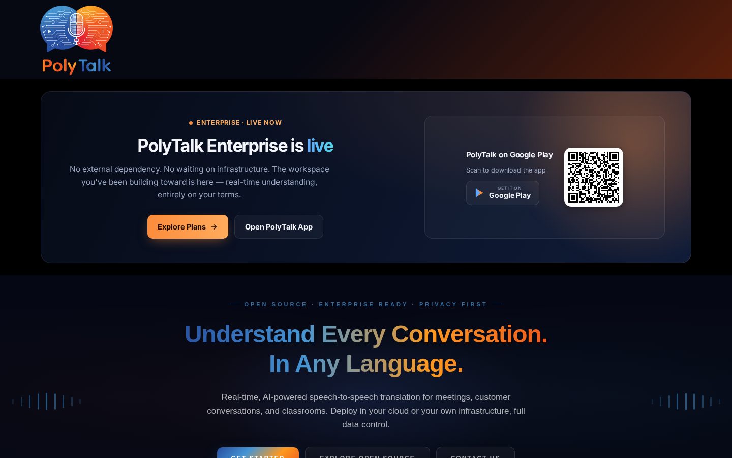 PolyTalk Homepage