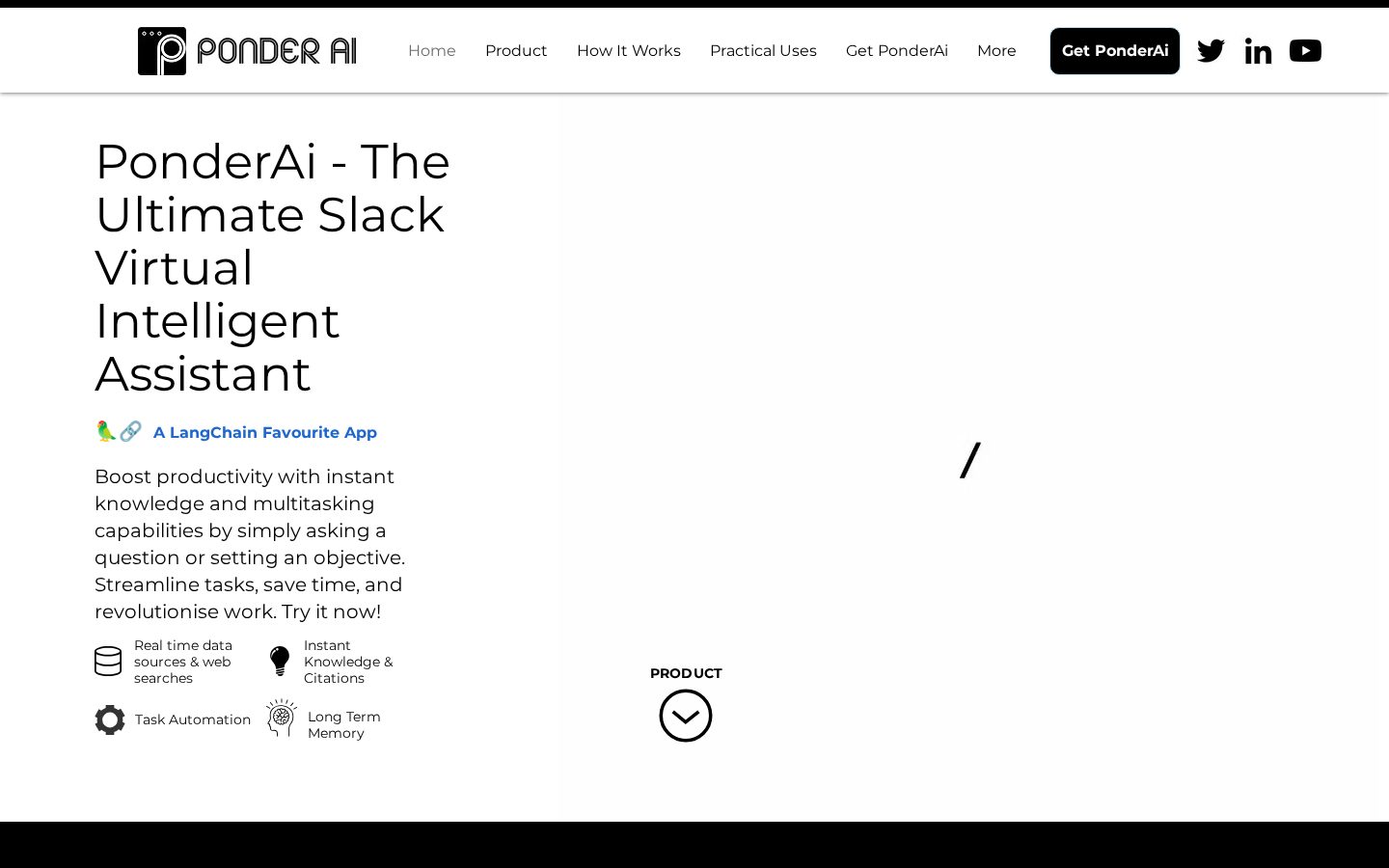 PonderAi Homepage