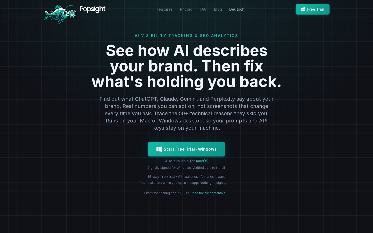 Popsight Homepage
