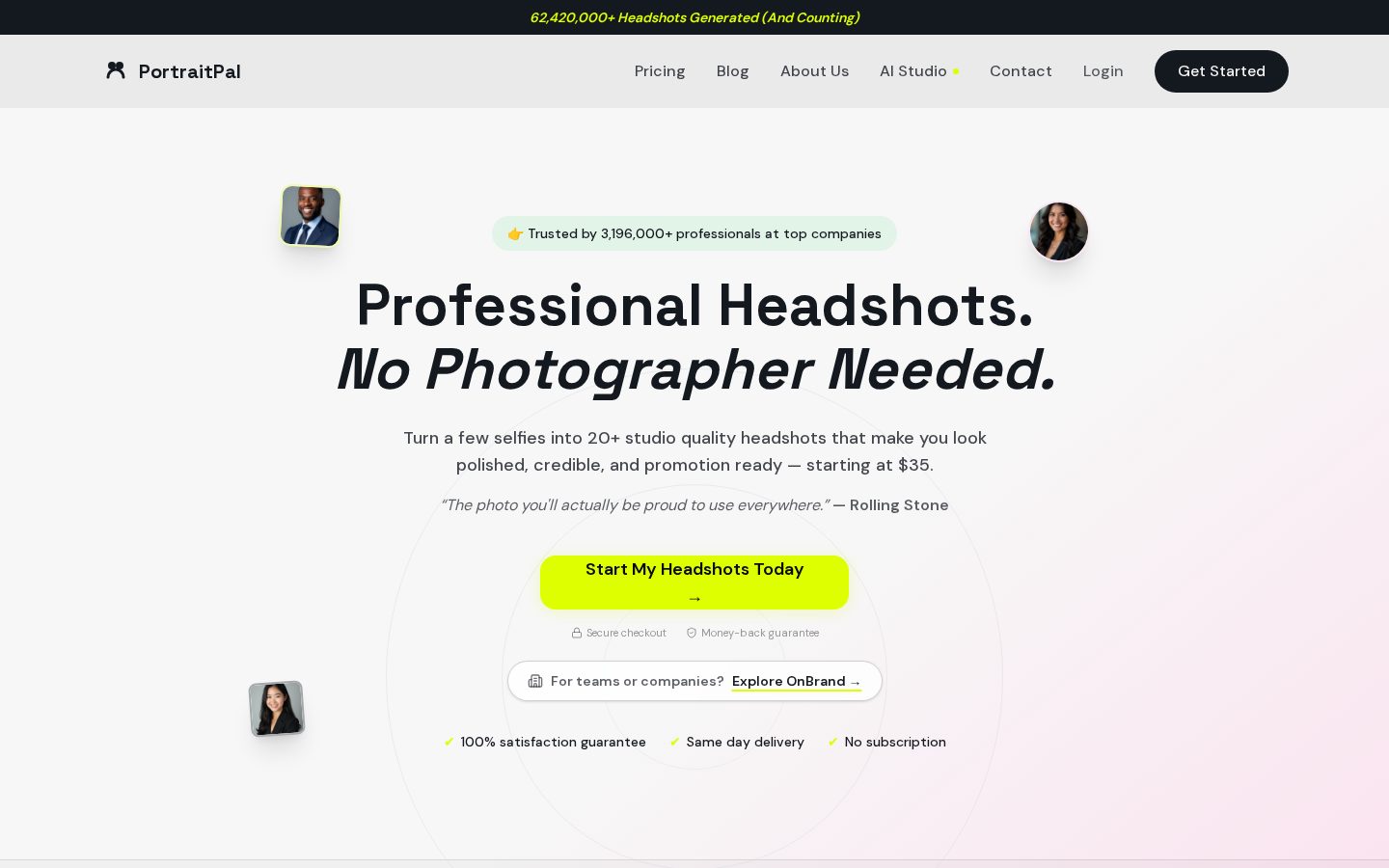 PortraitPal Homepage