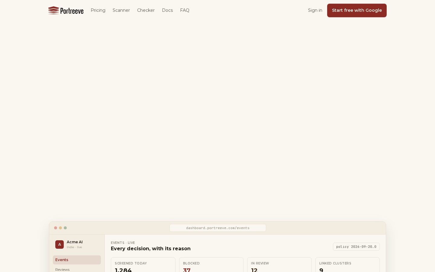 Portreeve Homepage